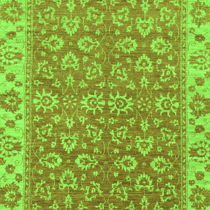 Machine Washable Abstract Green Modern Area Rugs, wshabs813grn