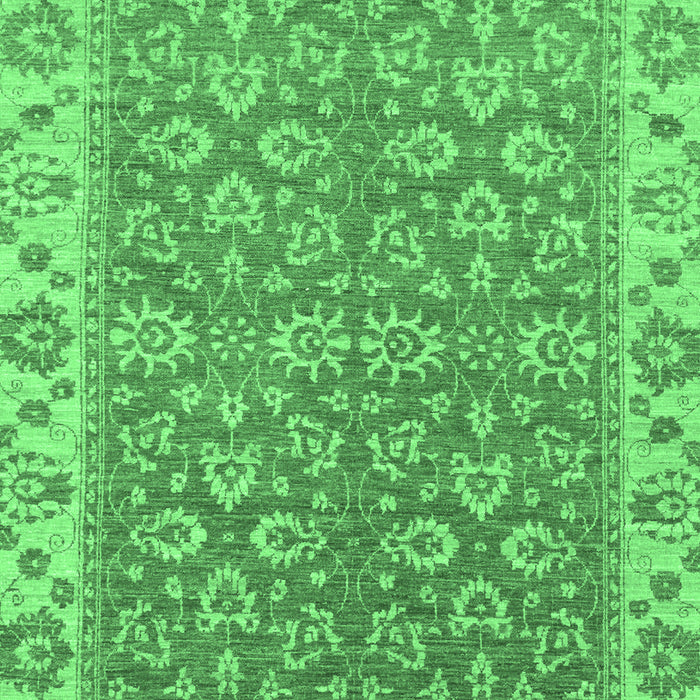 Machine Washable Abstract Emerald Green Modern Area Rugs, wshabs813emgrn