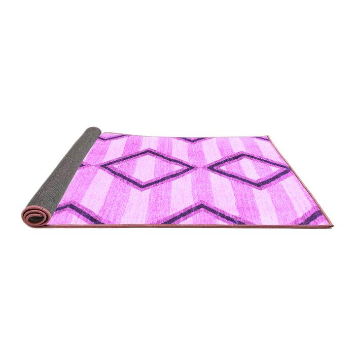 Sideview of Abstract Purple Modern Rug, abs814pur