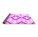 Sideview of Abstract Purple Modern Rug, abs814pur