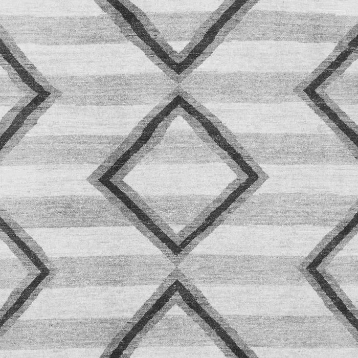 Machine Washable Abstract Gray Modern Rug, wshabs814gry