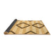 Sideview of Abstract Brown Modern Rug, abs814brn