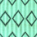 Square Abstract Turquoise Modern Rug, abs814turq