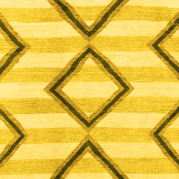 Machine Washable Abstract Yellow Modern Rug, wshabs814yw