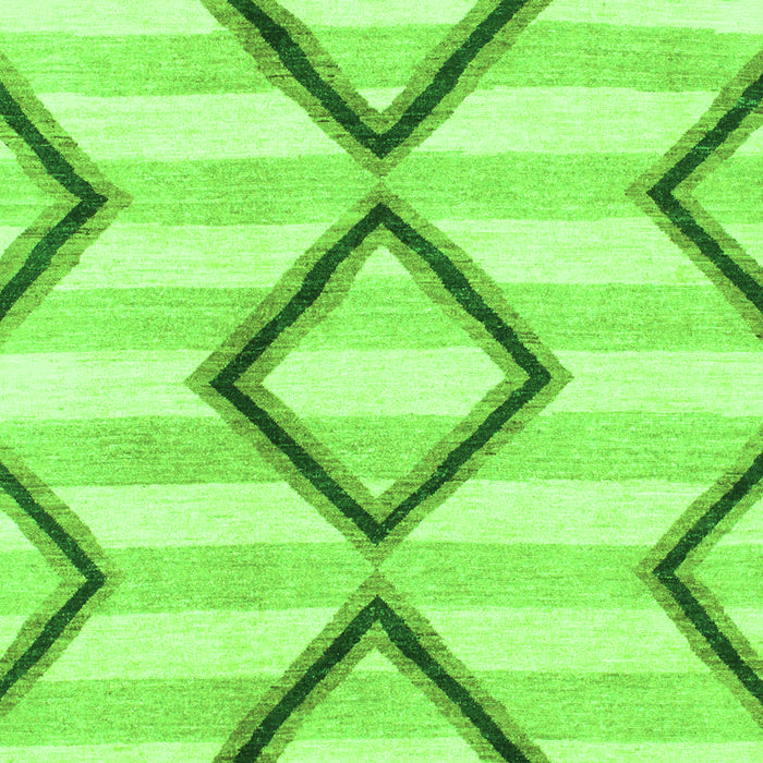 Abstract Green Modern Rug, abs814grn