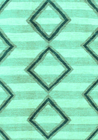 Abstract Turquoise Modern Rug, abs814turq