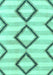 Abstract Turquoise Modern Rug, abs814turq