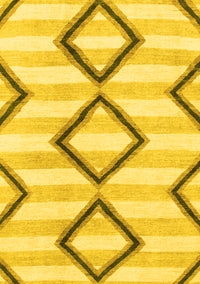 Abstract Yellow Modern Rug, abs814yw