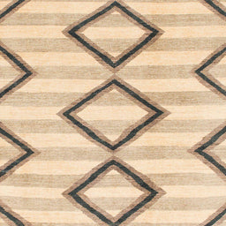 Square Abstract Sun Yellow Modern Rug, abs814