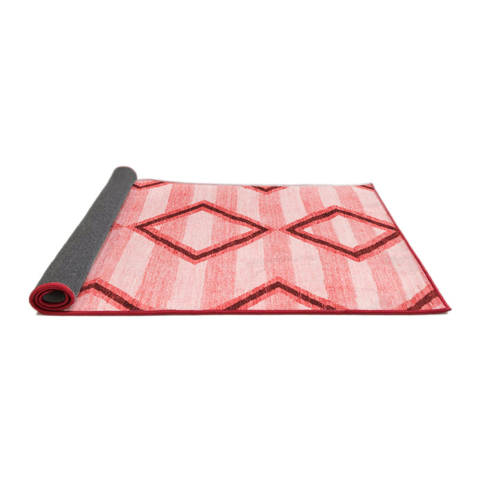 Abstract Red Modern Area Rugs