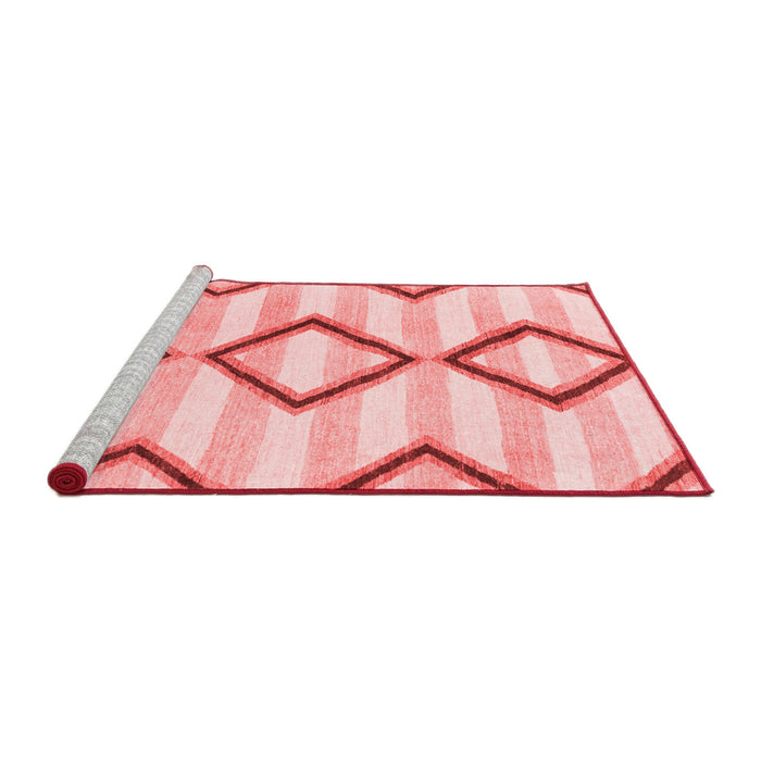 Modern Red Washable Rugs