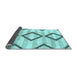 Sideview of Abstract Light Blue Modern Rug, abs814lblu