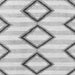 Square Abstract Gray Modern Rug, abs814gry