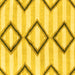 Square Abstract Yellow Modern Rug, abs814yw