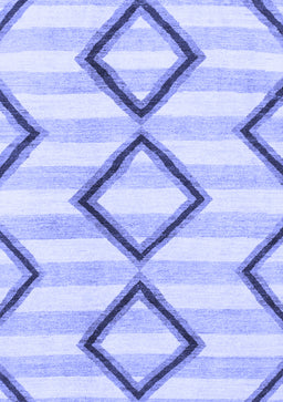 Abstract Blue Modern Rug, abs814blu