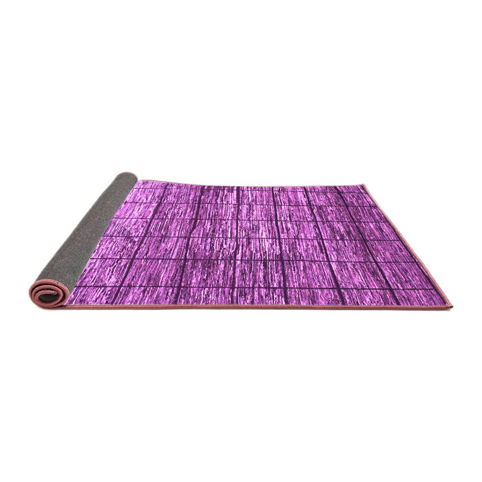 Sideview of Abstract Purple Modern Rug, abs815pur
