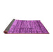 Sideview of Abstract Purple Modern Rug, abs815pur