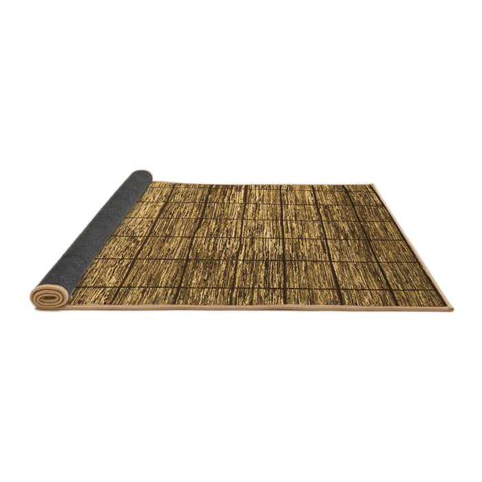 Sideview of Abstract Brown Modern Rug, abs815brn