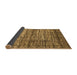 Sideview of Abstract Brown Modern Rug, abs815brn