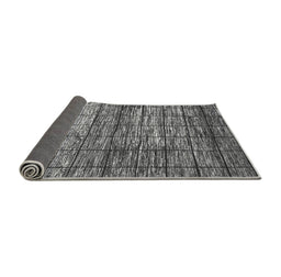 Sideview of Abstract Gray Modern Rug, abs815gry