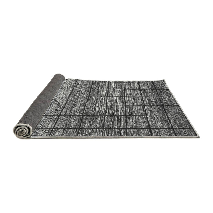 Sideview of Abstract Gray Modern Rug, abs815gry