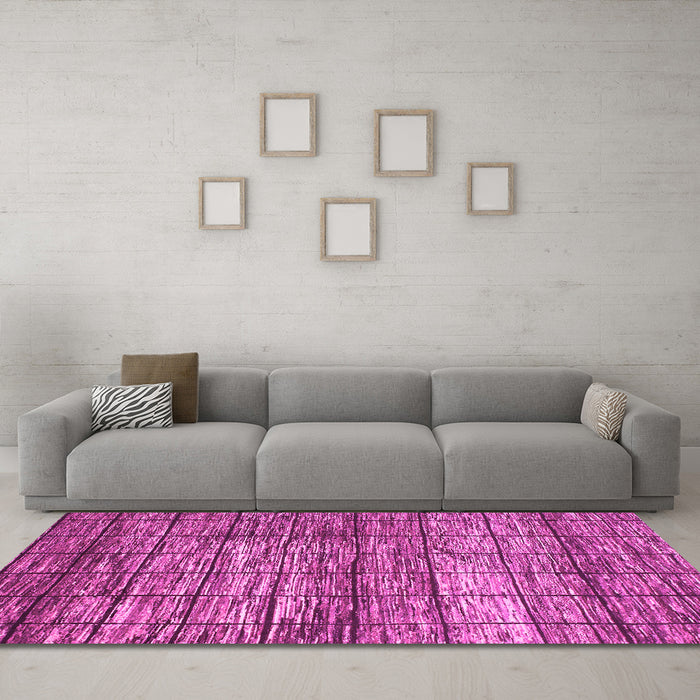 Machine Washable Abstract Pink Modern Rug in a Living Room, wshabs815pnk