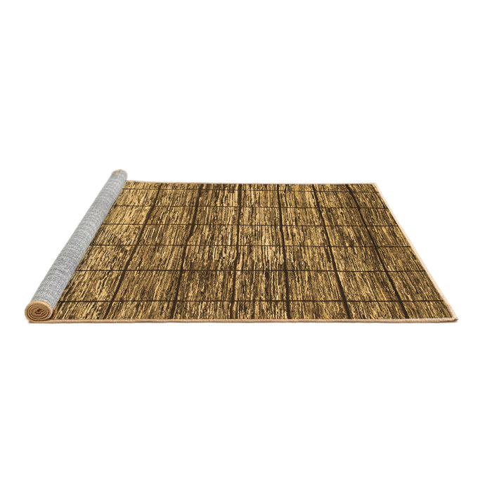 Sideview of Machine Washable Abstract Brown Modern Rug, wshabs815brn