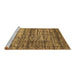 Sideview of Machine Washable Abstract Brown Modern Rug, wshabs815brn