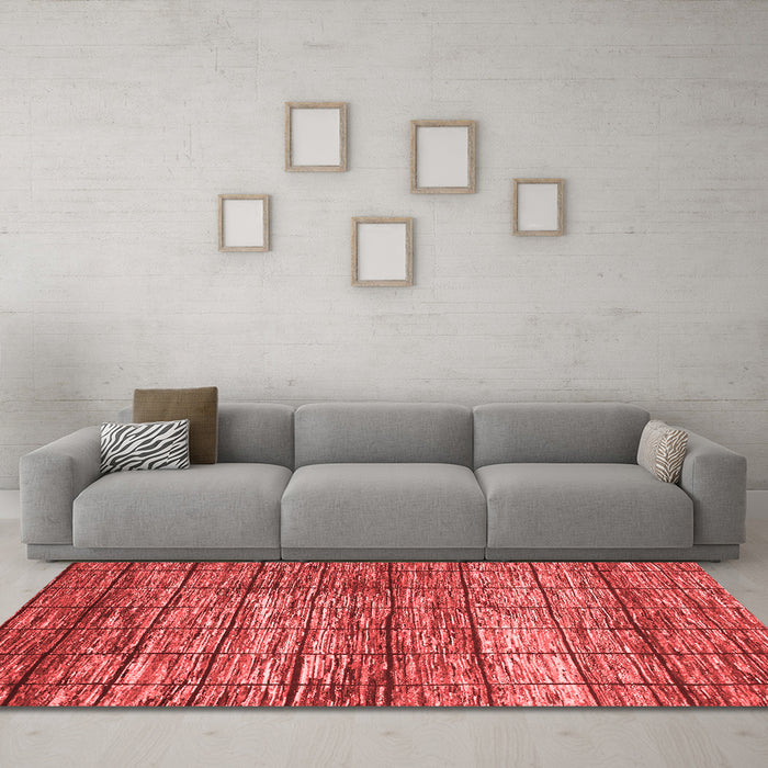 Modern Red Washable Rugs