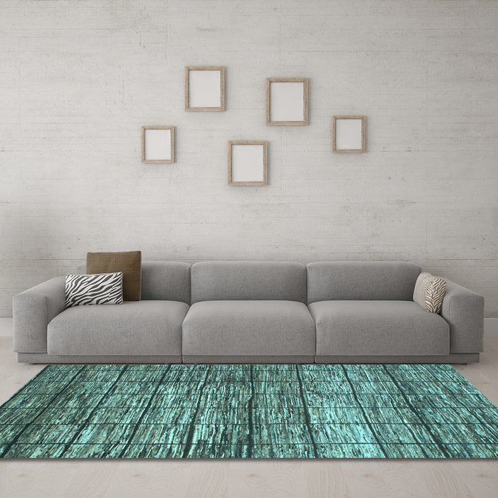 Machine Washable Abstract Light Blue Modern Rug in a Living Room, wshabs815lblu