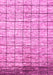 Checkered Pink Modern Rug, abs816pnk