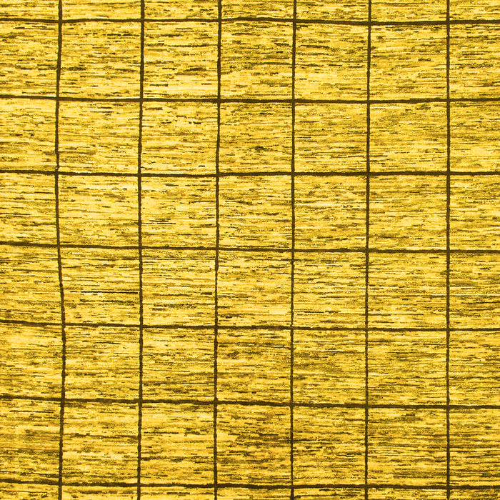 Machine Washable Checkered Yellow Modern Rug, wshabs816yw