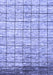 Machine Washable Checkered Blue Modern Rug, wshabs816blu