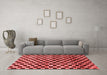 Modern Red Washable Rugs