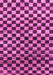 Machine Washable Checkered Pink Modern Rug, wshabs817pnk