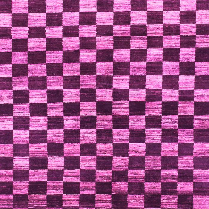 Machine Washable Checkered Pink Modern Rug, wshabs817pnk
