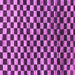 Square Machine Washable Checkered Purple Modern Area Rugs, wshabs817pur