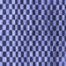 Square Machine Washable Checkered Blue Modern Rug, wshabs817blu