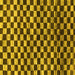 Square Machine Washable Checkered Yellow Modern Rug, wshabs817yw