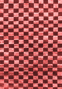 Checkered Red Modern Rug, abs817red