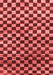 Checkered Red Modern Area Rugs