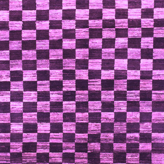 Machine Washable Checkered Purple Modern Area Rugs, wshabs817pur