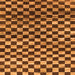 Square Checkered Orange Modern Rug, abs817org