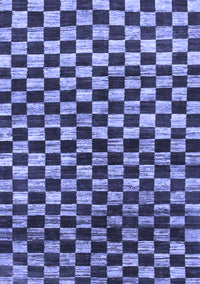 Checkered Blue Modern Rug, abs817blu