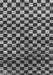 Checkered Gray Modern Rug, abs817gry