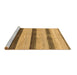 Sideview of Machine Washable Abstract Brown Modern Rug, wshabs818brn