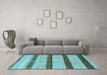 Machine Washable Abstract Light Blue Modern Rug in a Living Room, wshabs818lblu