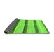 Sideview of Abstract Green Modern Rug, abs818grn