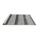 Sideview of Machine Washable Abstract Gray Modern Rug, wshabs818gry