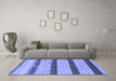 Machine Washable Abstract Blue Modern Rug in a Living Room, wshabs818blu